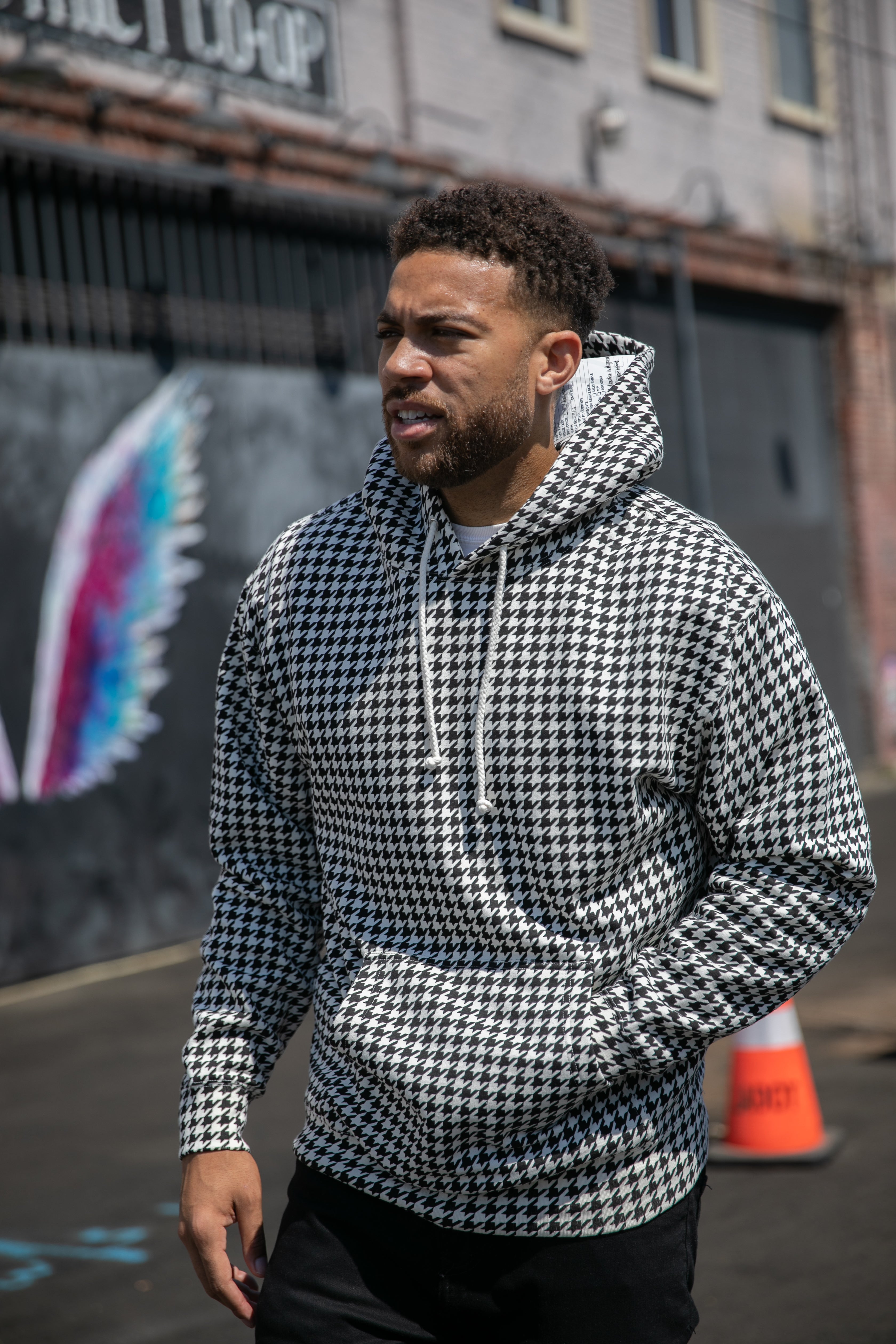 Houndstooth Hoodie Independent Trading Co. – DTF 3DotTees
