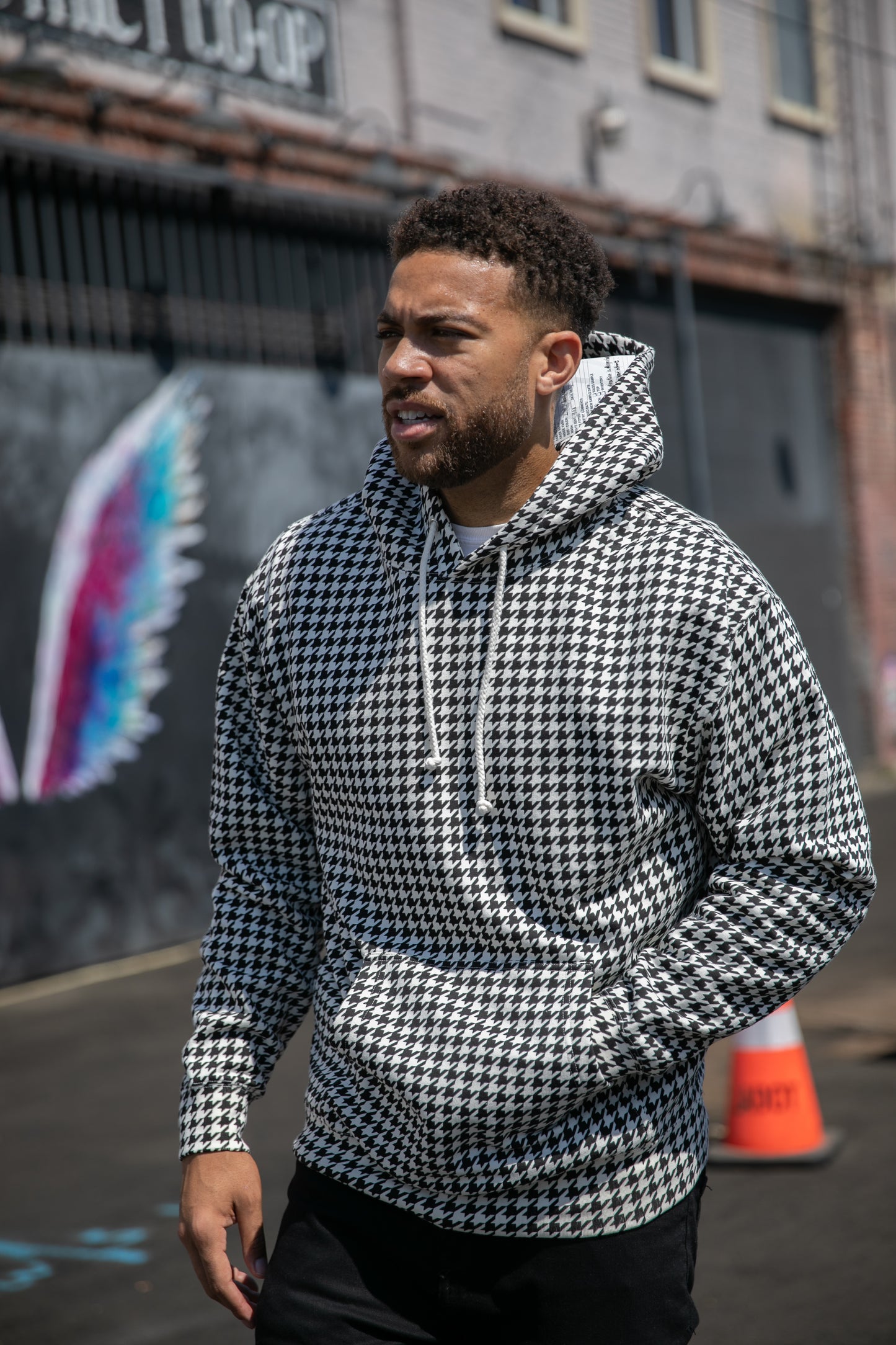 Houndstooth Hoodie Independent Trading Co.