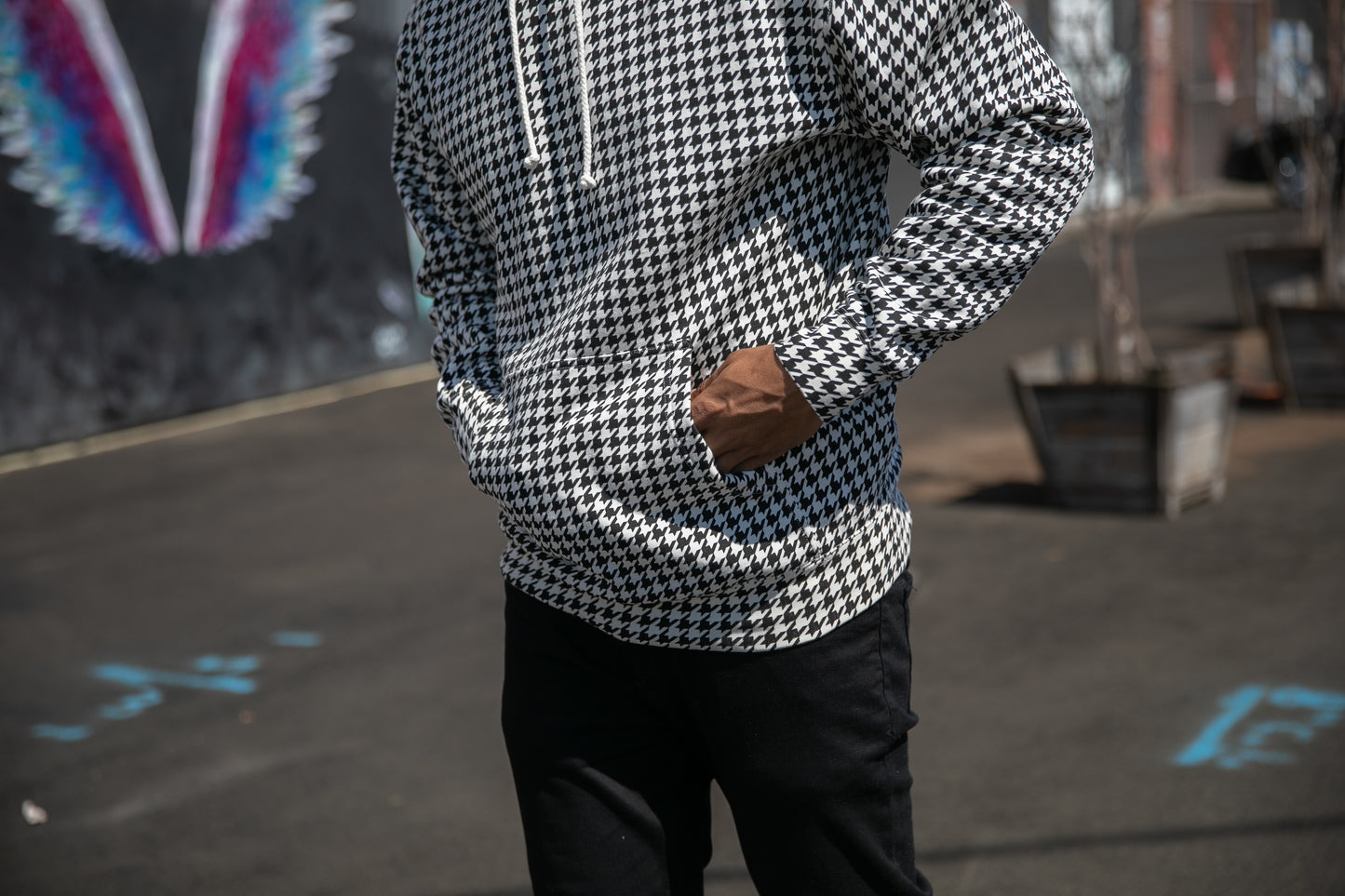 Houndstooth Hoodie Independent Trading Co.